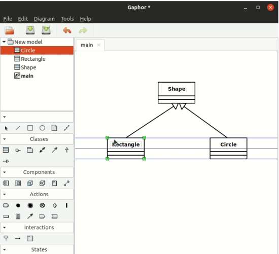 Gaphor open source UML tool